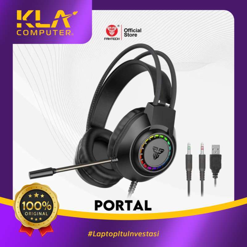 Jual Fantech PORTAL HQ55 3.5mm Jack Headset Gaming RGB di Seller