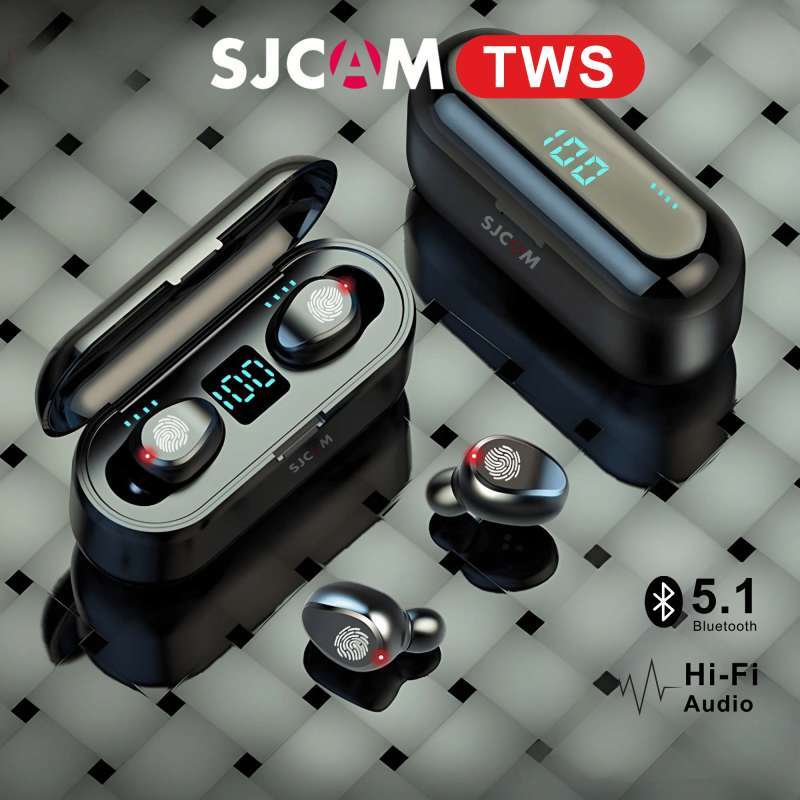 SJCAM True Wireless Bluetooth Earphone With 2000 mAh Power Bank