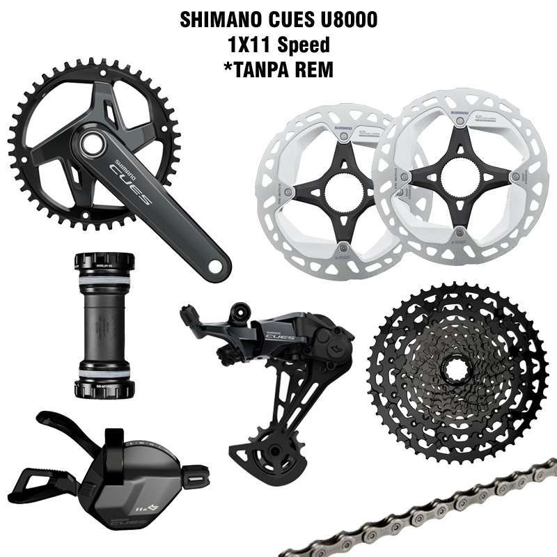 Shimano Cues U8000 1x11 2x11 Speed Groupset Sepeda