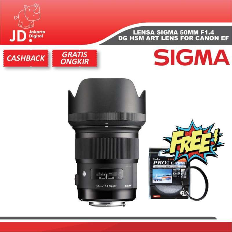 Lensa Sigma 50mm DG HSM Art Lens for Canon Nikon DSLR