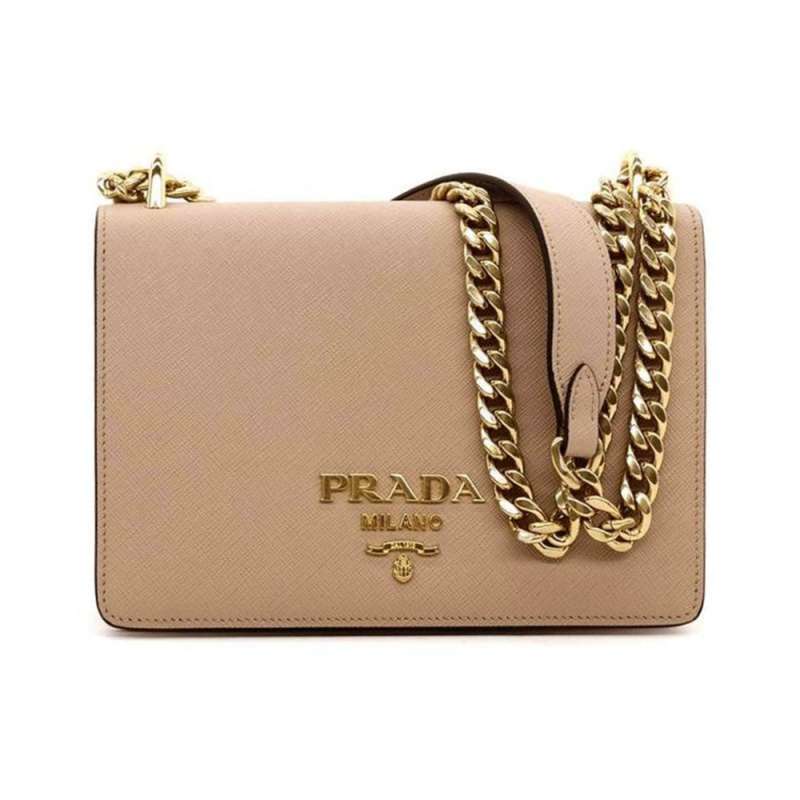 Prada saffiano soft chain shoulder bag sales