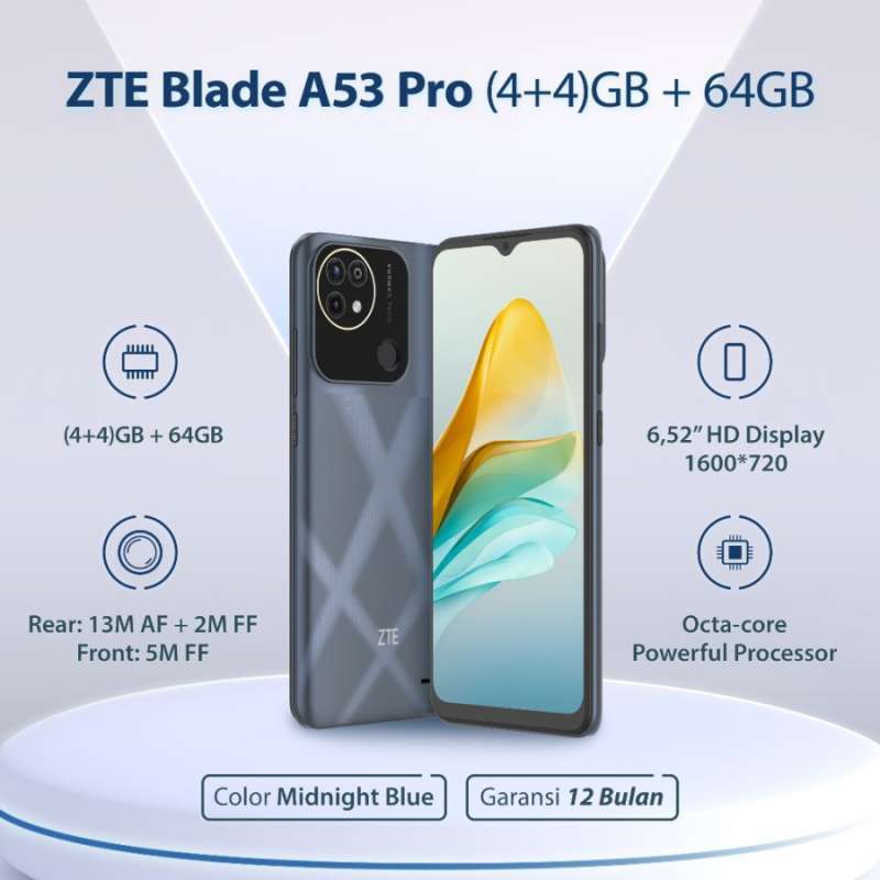 Jual ZTE Blade A53 Pro 4/64GB Garansi Resmi 1 Tahun di Seller Endorphin -  Simpang Baru, Kota Pekanbaru