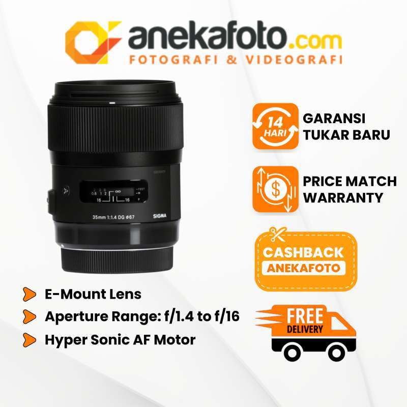 ANEKAFOTO Sigma 35mm DG HSM Art Lens for Nikon GARANSI RESMI