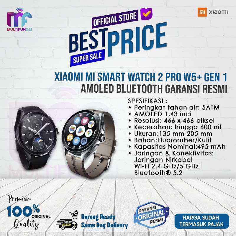 Jual Xiaomi Mi Smart Watch 2 Pro W5 Gen 1 Amoled Bluetooth