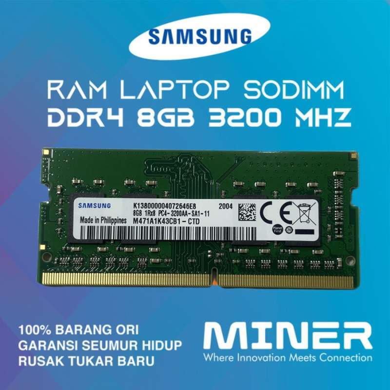 Samsung Sodimm Ddr4 8gb 3200 Laptop Ram Sodimm 3200mhz Memory RAM