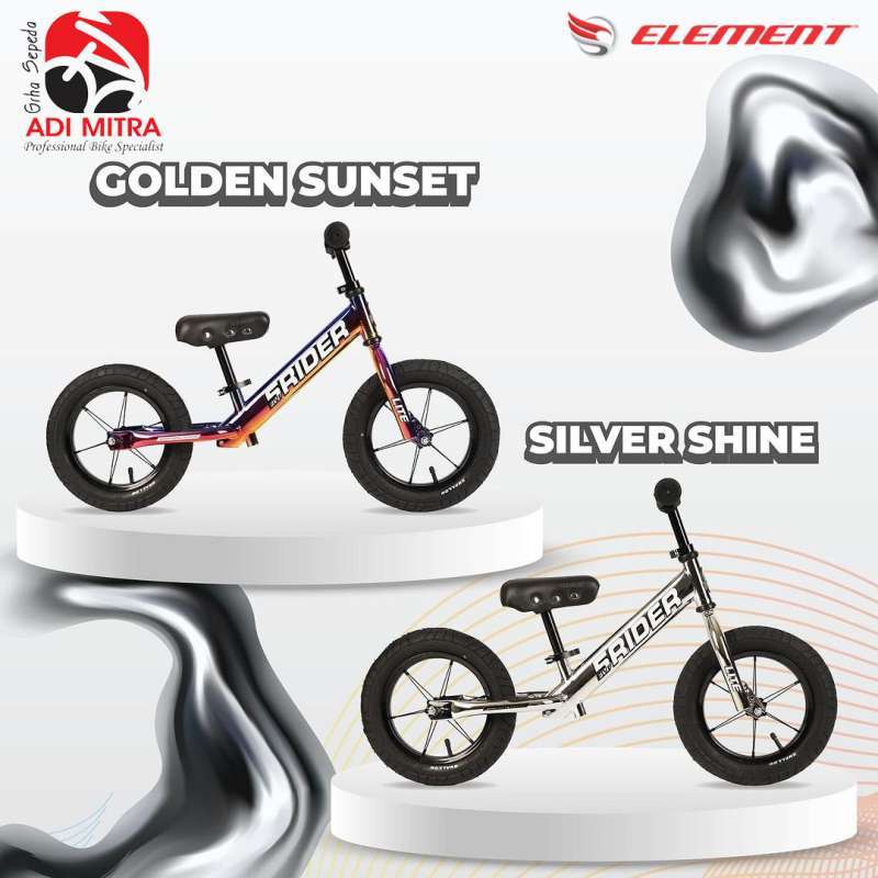 Element RMB Pushbike Air 5Rider Chrome Edition Balance Bike
