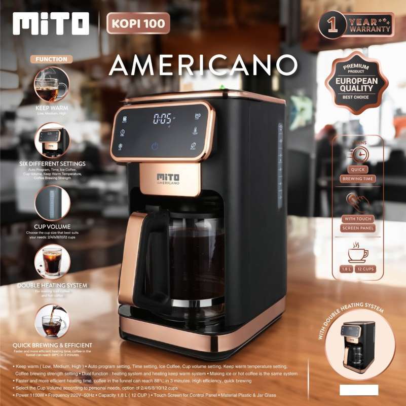 Promo Mito Iced Coffee Maker Digital Americano Kopi 100 Kopi100