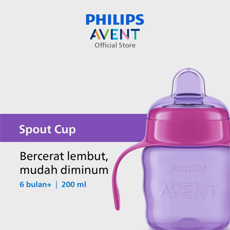 Promo Philips Avent Classic Spout Cup 7OZ Single Girl SCF551 03