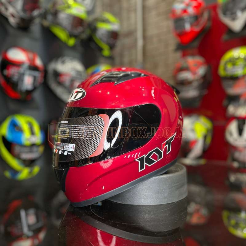 HOT Helm Kyt Full Face R10 Jual Kyt R10 Helm Full Face M Red