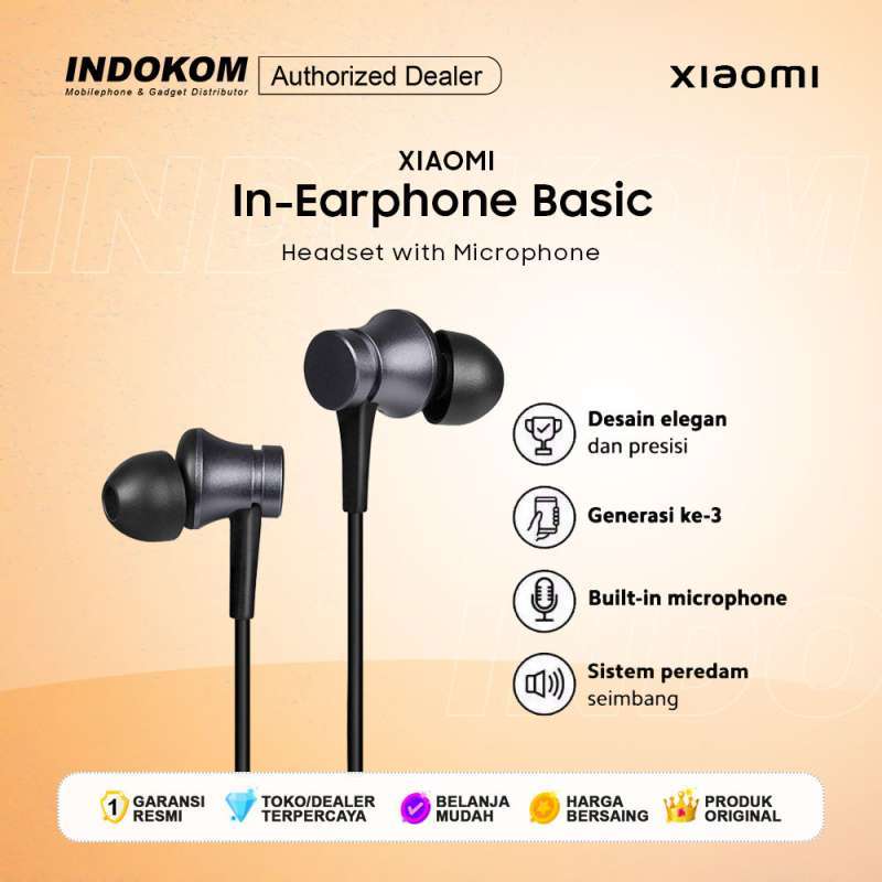 Xiaomi Mi Basic In-Ear Earphone [Garansi Resmi TAM]