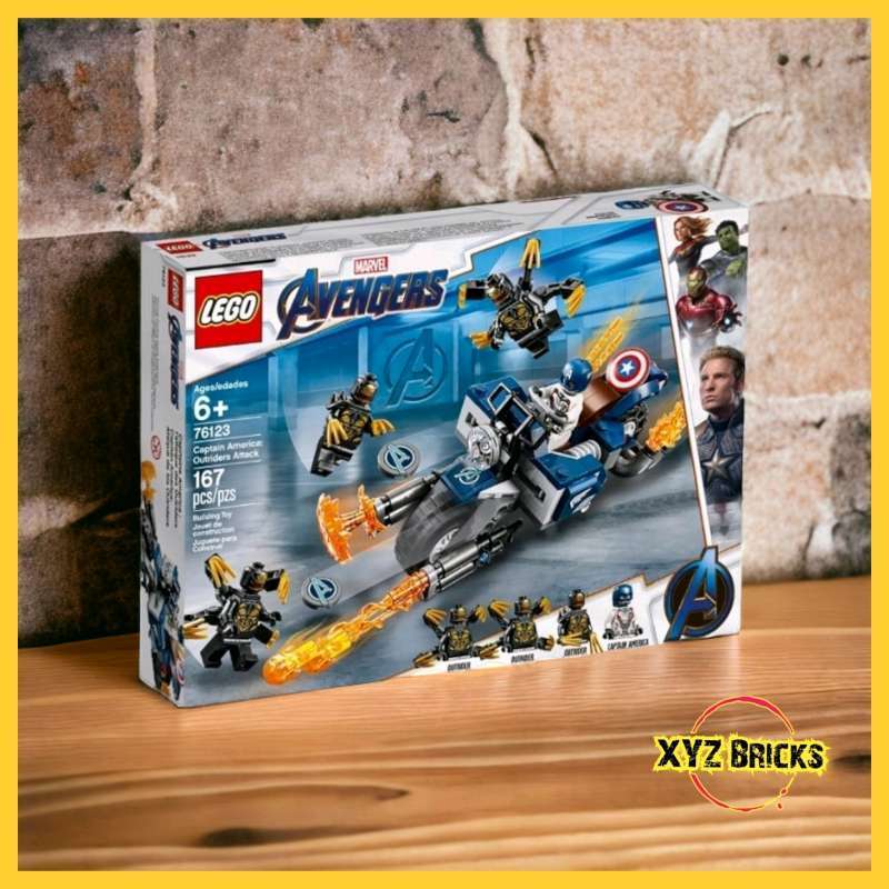 Promo LEGO Marvel Avengers 76123 Captain America Outriders Attack