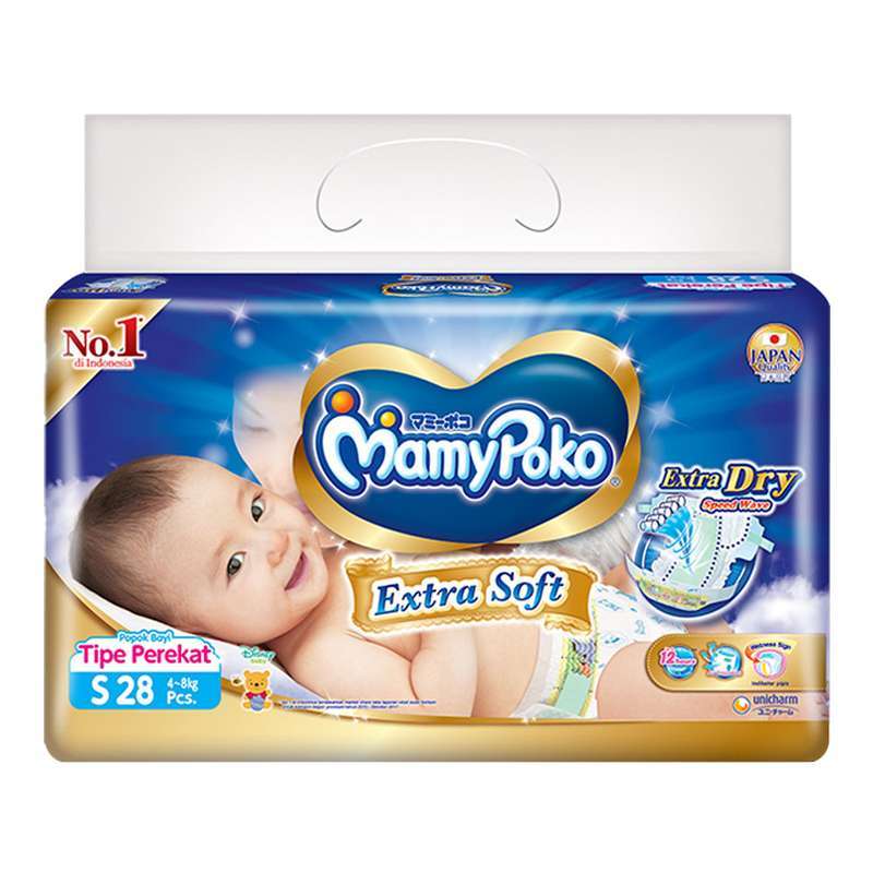 Mamypoko extra top dry size s