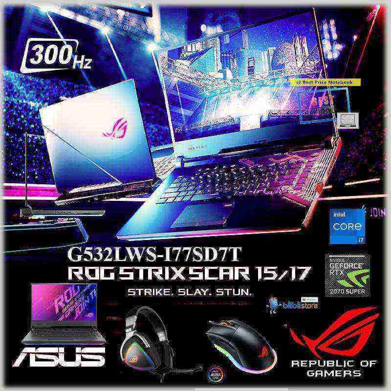 Asus Gaming Notebook ROG G532LWS-I77SD7T [90NR02T1-M00070]