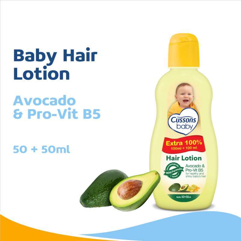 Promo CUSSONS BABY Hair Lotion 50ml Extra 100 Avocado Diskon 15