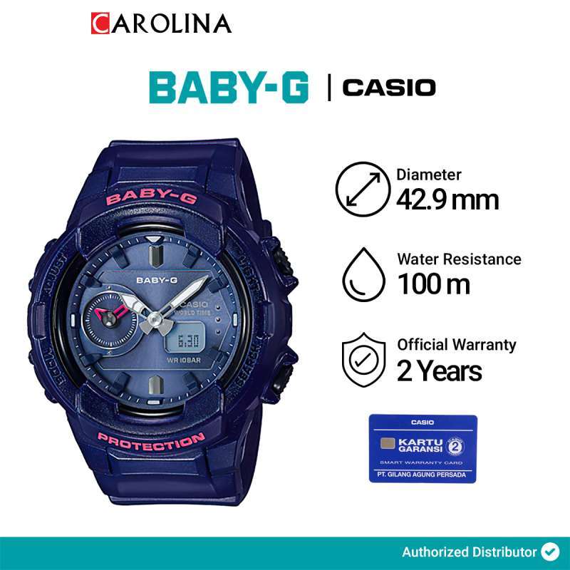 Promo Jam Tangan Wanita Casio BABY G BGA 230S 2A Blue Digital