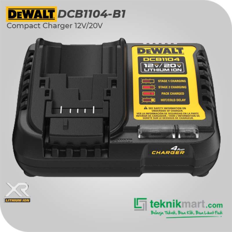 Promo Dewalt Charger Pengisi Daya Baterai 12/20volt Dcb1104