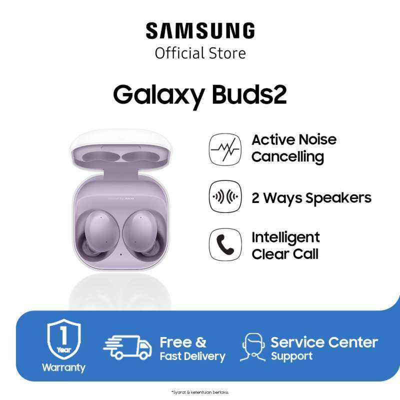 Jual Samsung Galaxy Buds2 True Wireless Earbuds Light Violet di