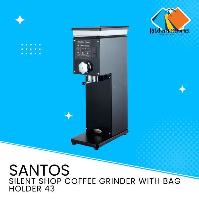 Santos - Silent Shop Coffee Grinder With Bag Holder 43