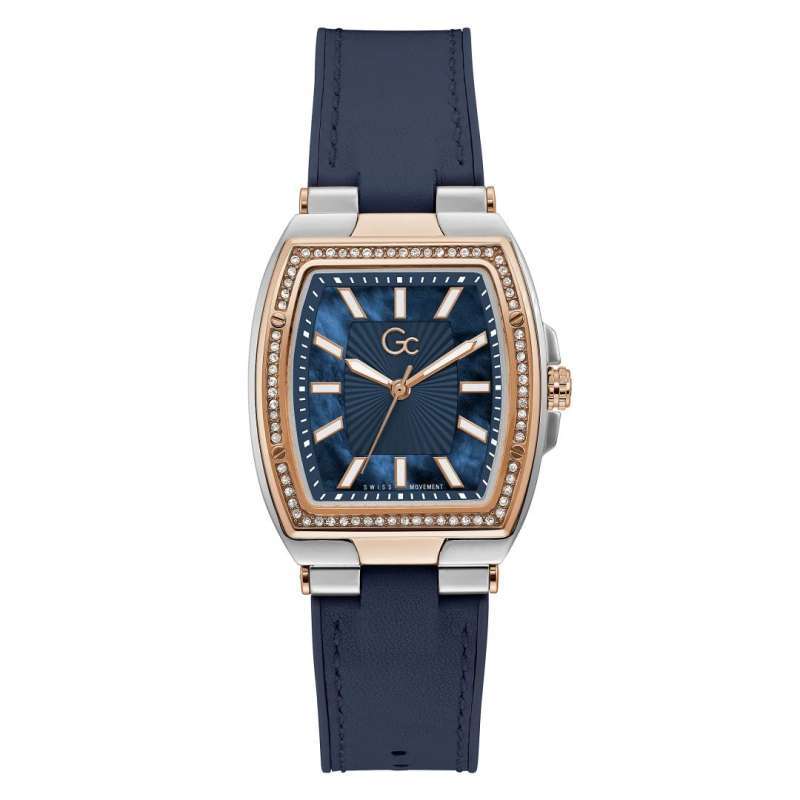 Stainless Steel Gc Watch Blue Gc One Blue Round Dial Quartz Analog