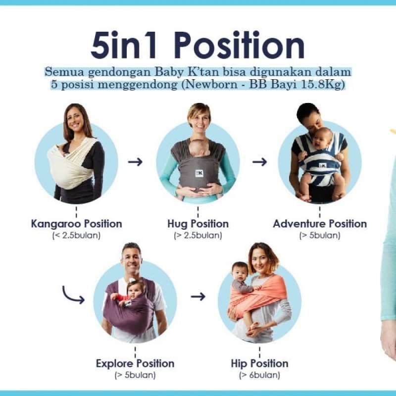 Promo Baby K tan Organic Baby Carrier Gendongan Bayi Natural