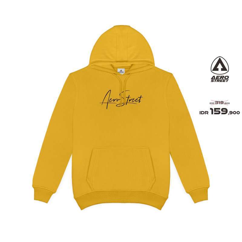 Sweater hoodie kuning hot sale
