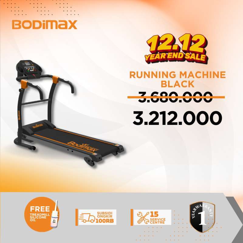 Bodimax running 2025 machine black