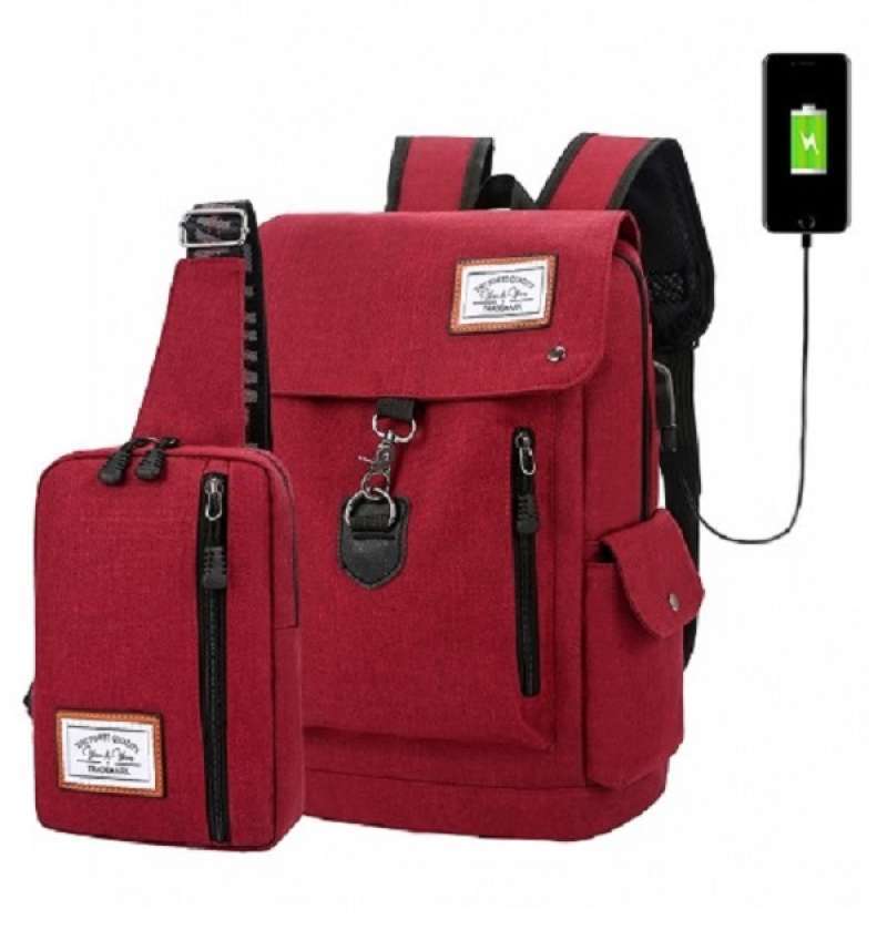 Wien Wens Fashion Korean Style Tas Ransel Free Tas Dada 8613