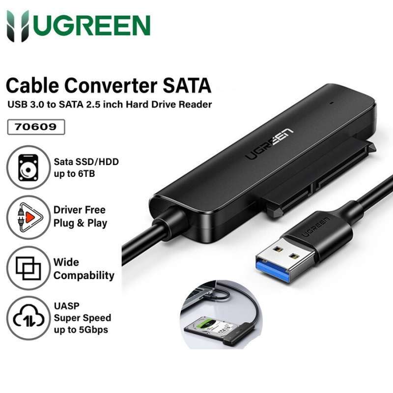 Jual UGREEN SATA to USB 3.0 Adapter Kabel for 2.5 SSD and HDD