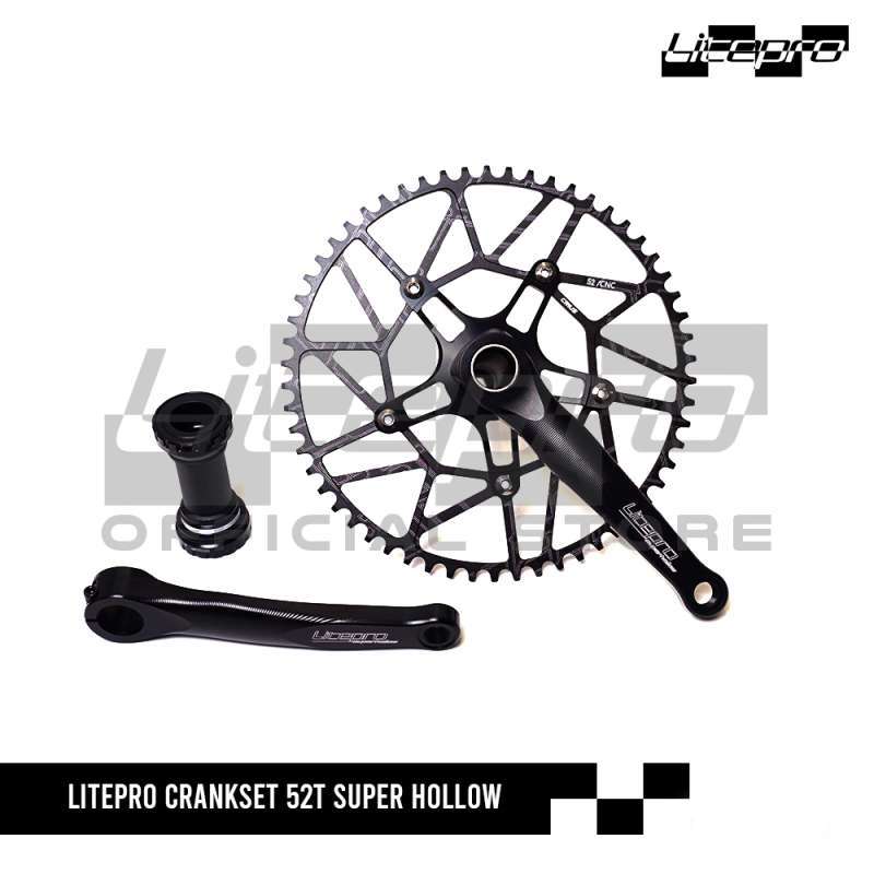 Promo Litepro Crankset 52t Super Hollow Diskon 46% Di Seller