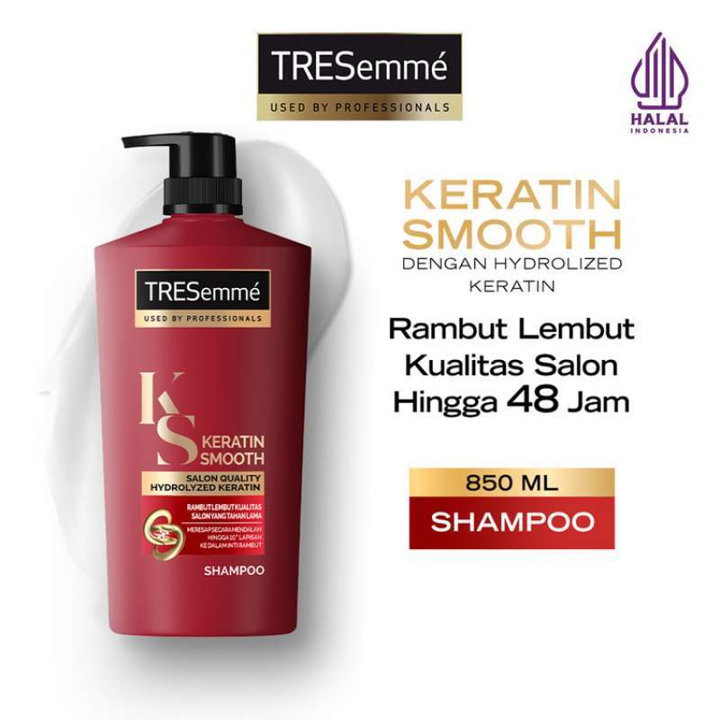Promo SMG JOG SOLO Tresemme Keratin Smooth Shampoo 850 mL Diskon
