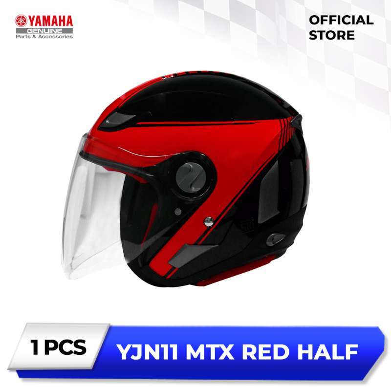 Promo Yamaha Yjn11 Mtx Red Half helm L Diskon 3 di Seller