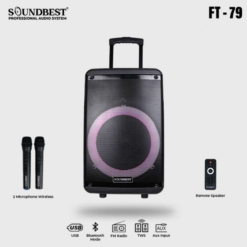 Portable Bluetooth Best Remote Speakers Speaker Aktif 12