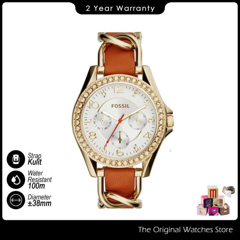 Promo Jam Tangan Wanita Fossil Original Tali Stainless Steel
