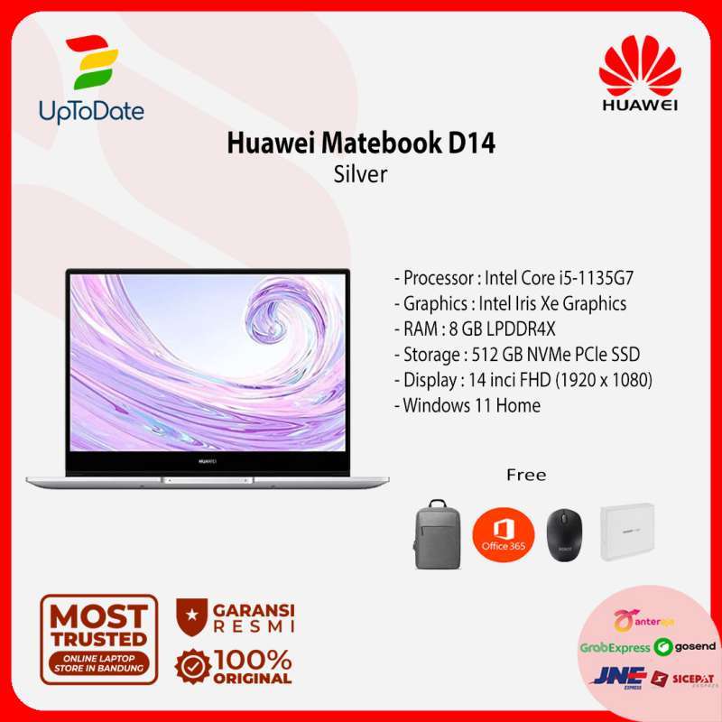Spesifikasi Huawei Matebook D14, Laptop dengan Desain Mewah, Prosesor  Kencang dan Harganya Sangat Terjangkau - Radar Gresik