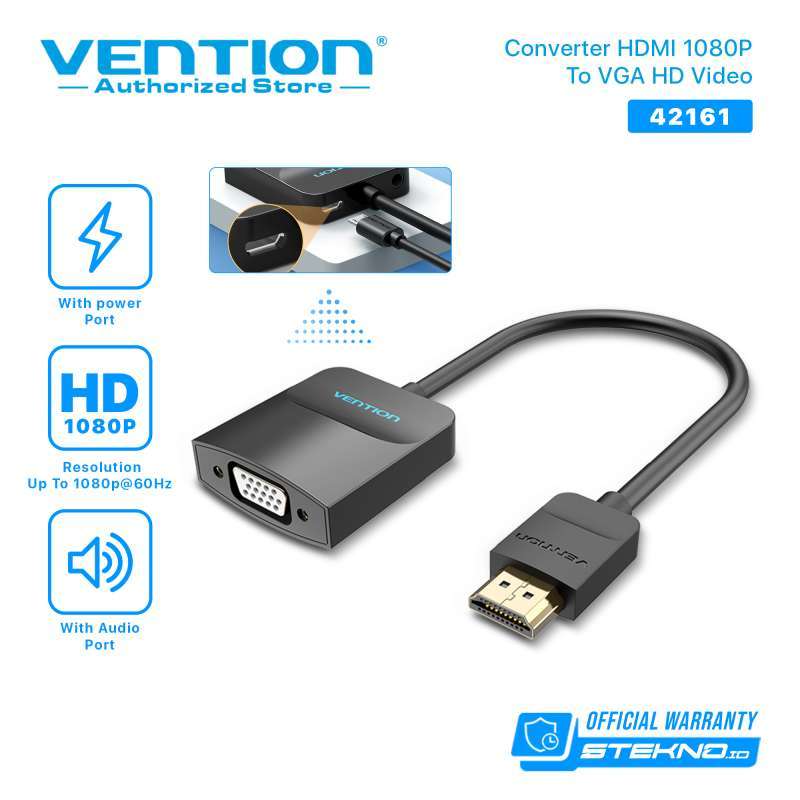 VENTION Converter HDMI to VGA with Micro USB Power Supply