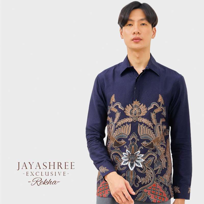 Baju batik lelaki slim fit shop
