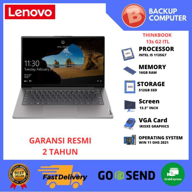 Jual Laptop Lenovo Thinkbook 13s Gen Itl 20v900hpid Intel I5