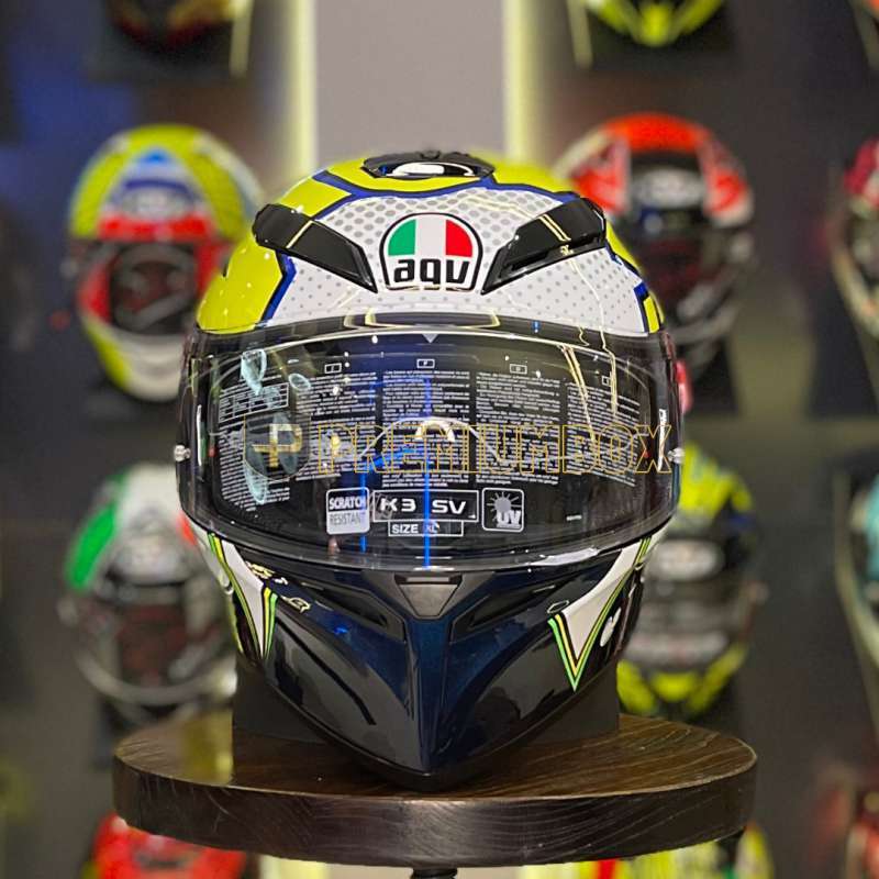 agv iannone k3 Agv Iannone Blue Agv K3 Sv AGV K3 SV MULTI MPLK BUBBLE BLUE WHITE YELLOW  FLUO