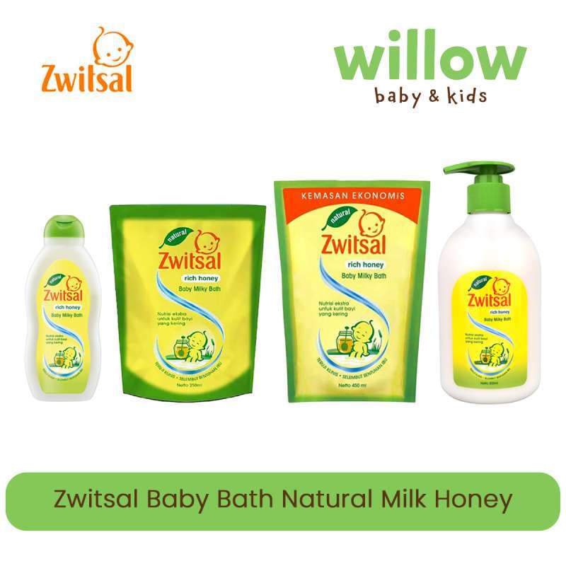 Zwitsal baby top bath rich honey