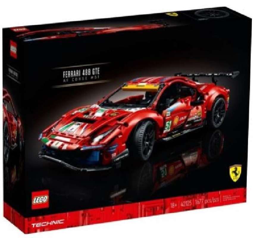 Mainan Lego Technic 42125 Ferrari 488 GTE 'AF Corse #51'