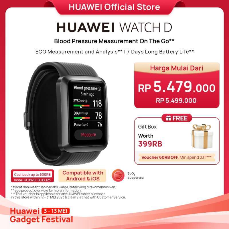 Smartwatch with blood pressure and ecg Clearance