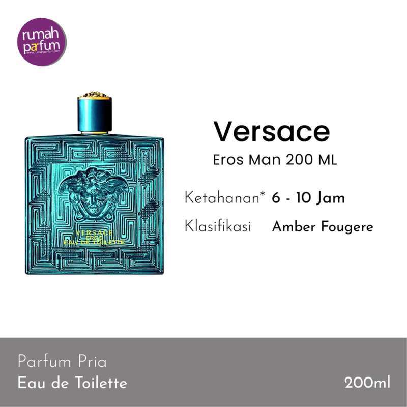 Jual Versace Eros Man 200 ML di Seller Rumah Parfum Official Store