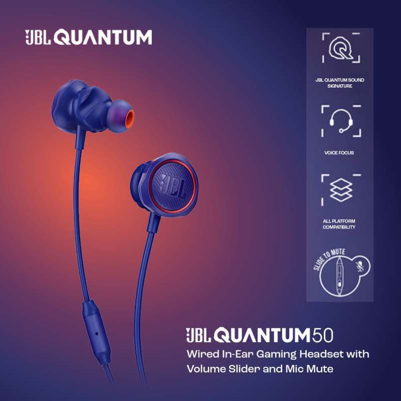 Promo Jbl Quantum 50 Wired In-ear Gaming Headset With Volume