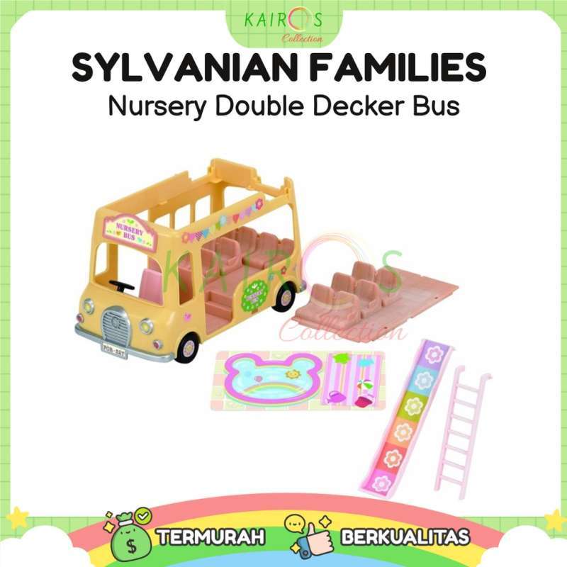 Sylvanian families nursery top double decker bus