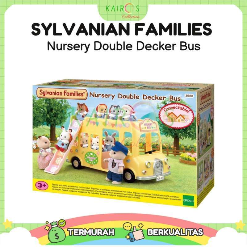 Sylvanian families nursery shop double decker bus