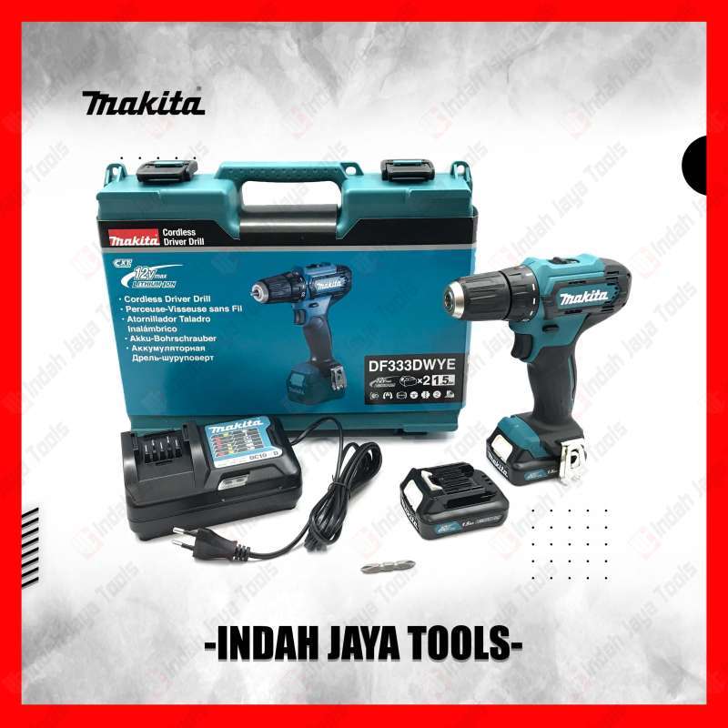 Jual Mesin Bor Besi Cordless MAKITA DF333 DWYE 2 Baterai DF 331