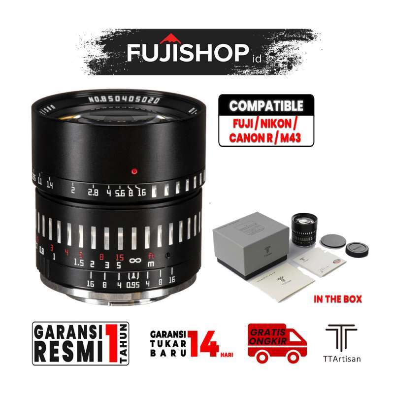 TTArtisan 50mm APSC Lens Fujifilm /Sony Canon Nikon Z Mount  TTArtisans Garansi Resmi