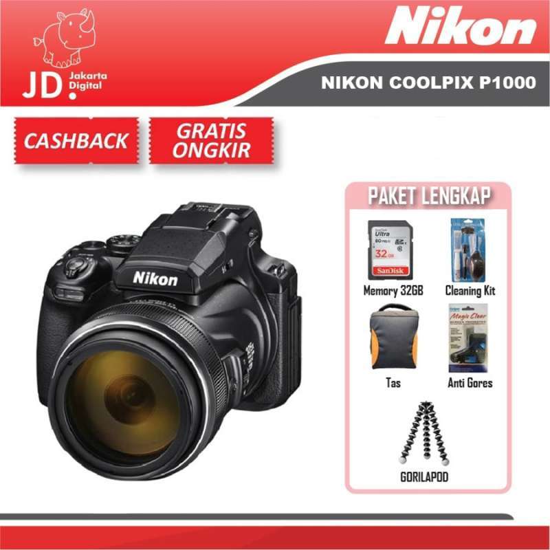 Jual Nikon Coolpix P1000 Digital Camera Nikon P1000 Plus 64gb