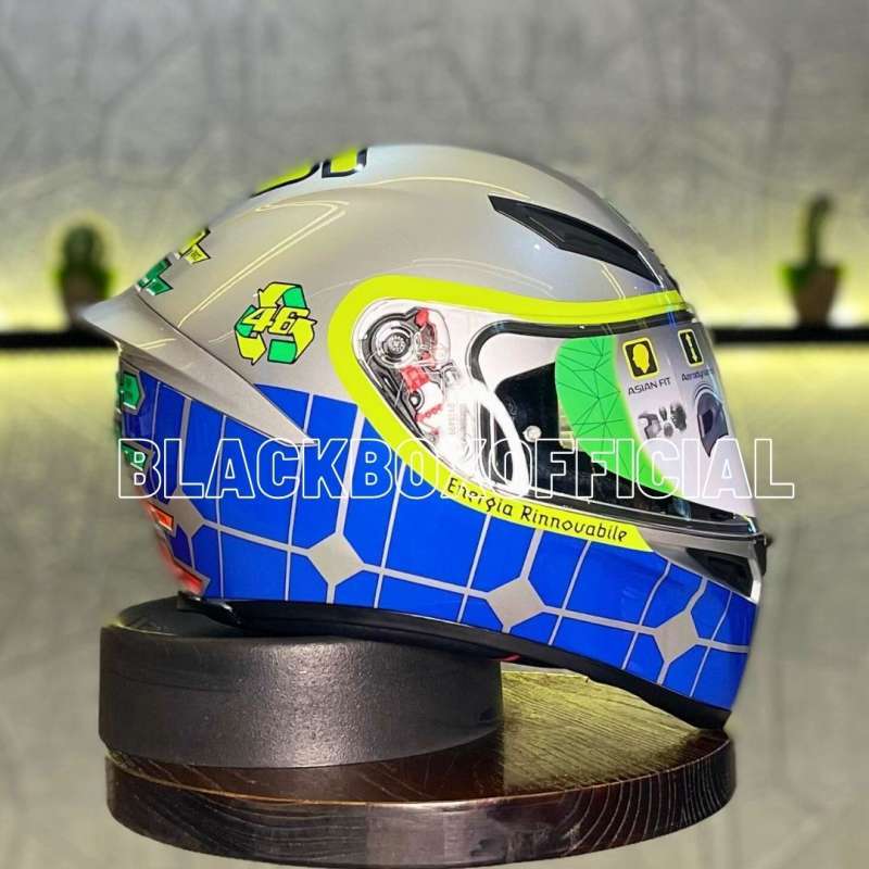 agv k1 rossi mugello 2015 K-1 Helmet Automotive FEATURES Shell in High Resistance Thermoplastic Resin engineered in 2 sizes with 4 AGV K1 ROSSI MUGELLO 2015