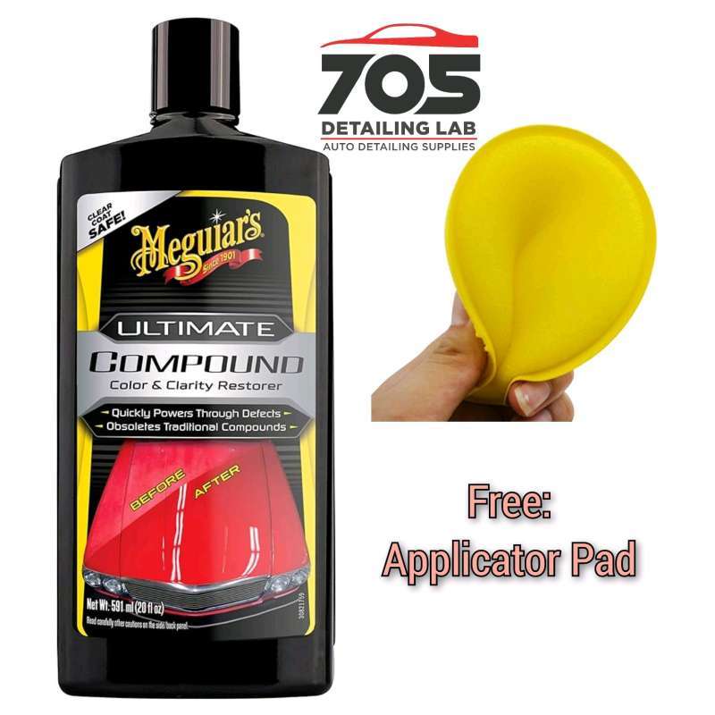 Meguiar's G17216 Ultimate Compound – 15.2oz, Paint Color & Clarity Restorer, Auto Detailing